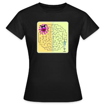 Riddle Virus - Women's T-Shirt - black - Front - AI Model Female 172 dark (172cm)