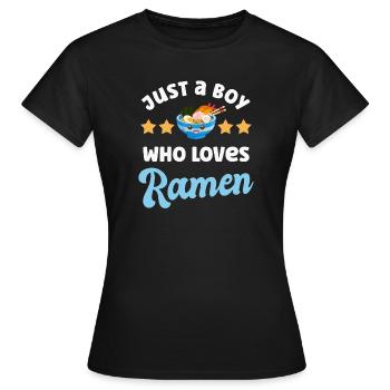 Nouilles Ramen - T-shirt Femme - noir - Devant - AI Model Female 172 dark (172cm)