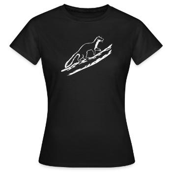 Martre la nuit - T-shirt Femme - noir - Devant - AI Model Female 172 dark (172cm)