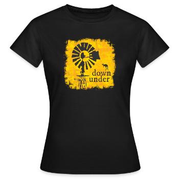 Australie - T-shirt Femme - noir - Devant - AI Model Female 172 dark (172cm)