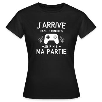 jeux vidéo, console de jeux, fan de jeux vidéo - T-shirt Femme - noir - Devant - AI Model Female 172 dark (172cm)
