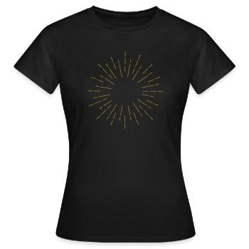 Rayons du soleil - T-shirt Femme - noir - Devant - AI Model Female 172 dark (172cm)