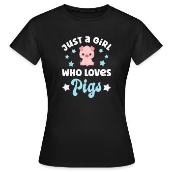 Cochons Cochons - T-shirt Femme - noir - Devant - AI Model Female 172 dark (172cm)