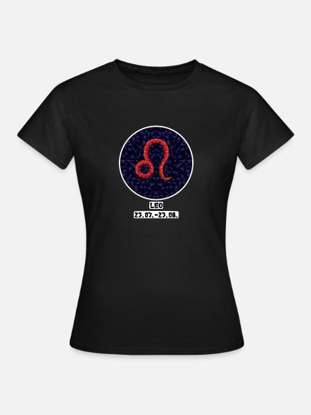 Leo 23.07.- 23.08. - Frauen T-Shirt - Schwarz