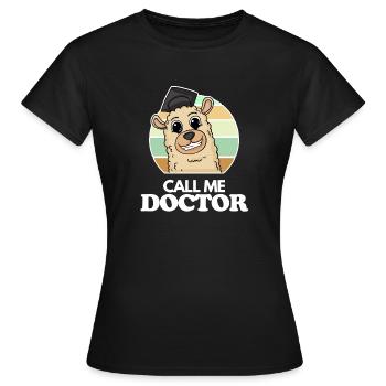 Thèse de doctorat Doctorat Doctorat - T-shirt Femme - noir - Devant - AI Model Female 172 dark (172cm)