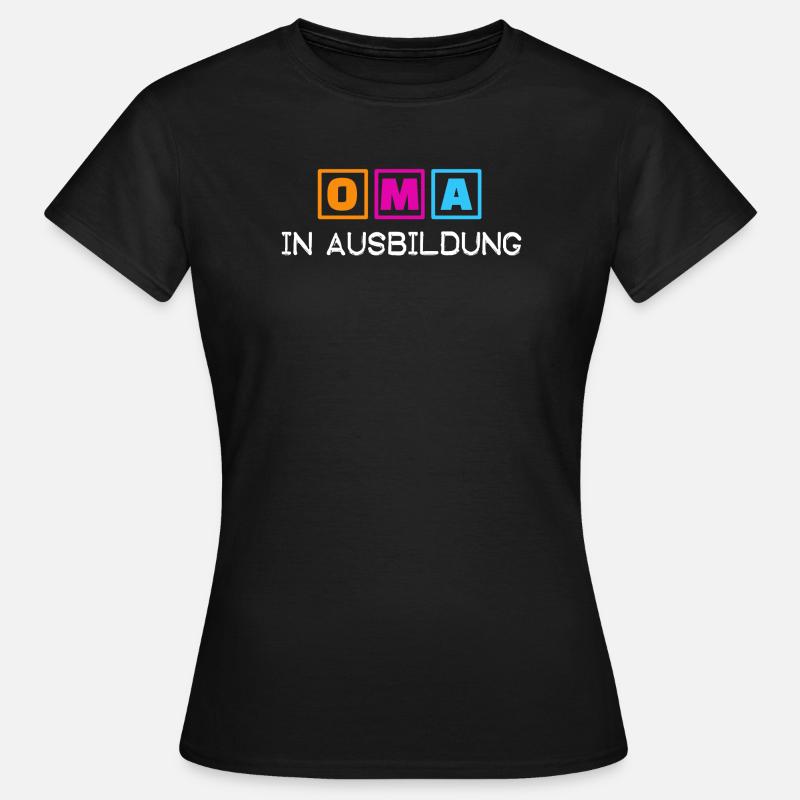 Alte Frau Statement Großmutter Oma Rentnerin - Frauen T-Shirt - Schwarz