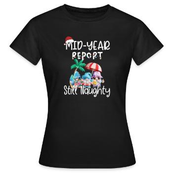Gnome Semi-Annual Report Still Cheeky - Women's T-Shirt - black - Front - AI Model Female 172 dark (172cm)