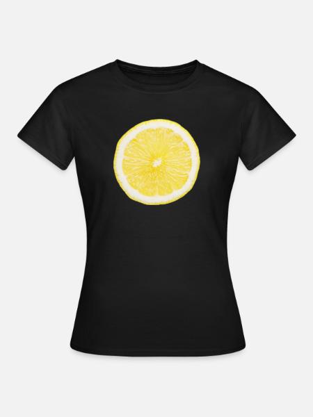 Demi-citron - T-shirt Femme - noir
