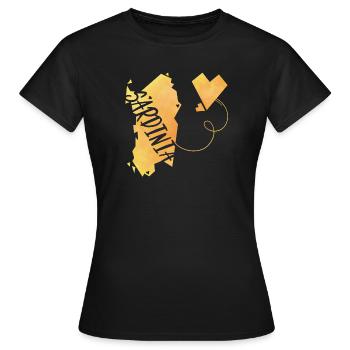 Sardinia - Women's T-Shirt - black - Front - AI Model Female 172 dark (172cm)