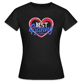 Beste Oma Großmutter Großmama Gratuliere Statement - Frauen T-Shirt - Schwarz - Vorne - AI Model Female 172 dark (172cm)