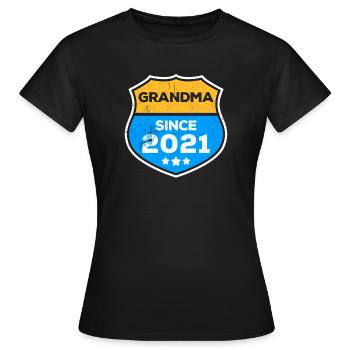 Grand-mère Grand-mère Déclaration Retraitée Grand-mère - T-shirt Femme - noir - Devant - AI Model Female 172 dark (172cm)