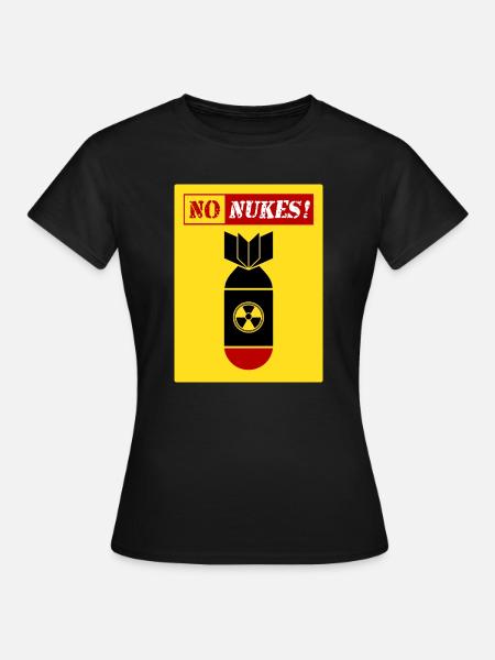 ANTI-ATOMWAFFEN | KEINE ATOMWAFFENBEWEGUNG - Frauen T-Shirt - Schwarz