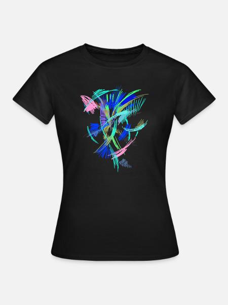 Farben Kunst - Frauen T-Shirt - Schwarz