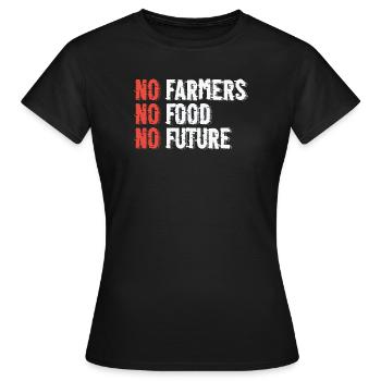 Illustration de l’agriculture durable - T-shirt Femme - noir - Devant - AI Model Female 172 dark (172cm)