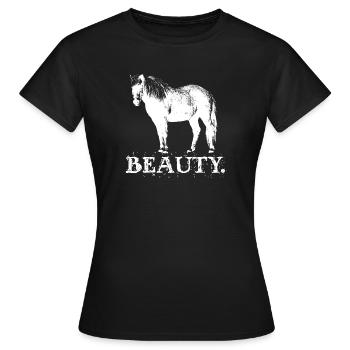 Chevaux islandais Arabe Islandais Dicton Chevaux - T-shirt Femme - noir - Devant - AI Model Female 172 dark (172cm)