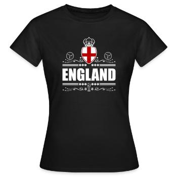 CASUAL ENGLAND - Women's T-Shirt - black - Front - AI Model Female 172 dark (172cm)