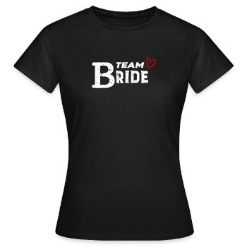 Braut Hochzeitsfeier - Frauen T-Shirt - Schwarz - Vorne - AI Model Female 172 dark (172cm)