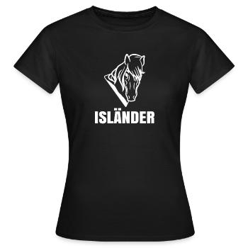 Isländer Pferde Islandpferde Spruch Pferdenarr - Frauen T-Shirt - Schwarz - Vorne - AI Model Female 172 dark (172cm)