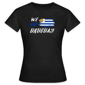 We are Uruguay - Women's T-Shirt - black - Front - AI Model Female 172 dark (172cm)
