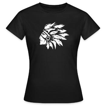Chef indien Illustration Art graphique - T-shirt Femme - noir - Devant - AI Model Female 172 dark (172cm)