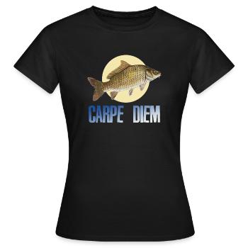 Carpe diem - Women's T-Shirt - black - Front - AI Model Female 172 dark (172cm)
