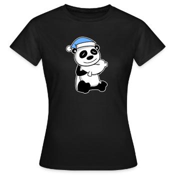 Panda Baby - Frauen T-Shirt - Schwarz - Vorne - AI Model Female 172 dark (172cm)