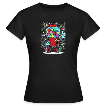 Sweet tooth Sweets Statement Dessert - Women's T-Shirt - black - Front - AI Model Female 172 dark (172cm)