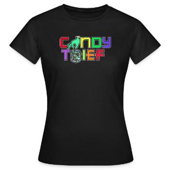 Sweets Statement Sweet tooth Delicious - Women's T-Shirt - black - Front - AI Model Female 172 dark (172cm)