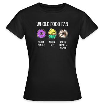 Donut Statement Candy Cake Cupcake - T-shirt Femme - noir - Devant - AI Model Female 172 dark (172cm)