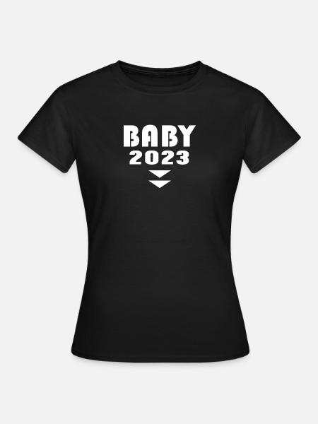 Baby on Board 2023 - Frauen T-Shirt - Schwarz