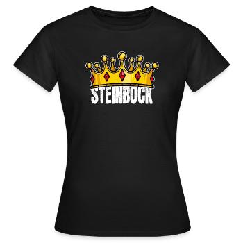 Sternbild Steinbock Horoskop Sternzeichen Esoterik - Frauen T-Shirt - Schwarz - Vorne - AI Model Female 172 dark (172cm)