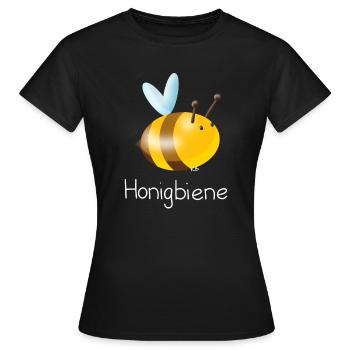 Honigbiene - Frauen T-Shirt - Schwarz - Vorne - AI Model Female 172 dark (172cm)