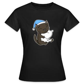 Chat race de chat La Havane - T-shirt Femme - noir - Devant - AI Model Female 172 dark (172cm)