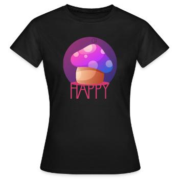 MAGIC MUSHROOM by CD - Frauen T-Shirt - Schwarz - Vorne - AI Model Female 172 dark (172cm)