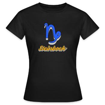Superstition Ésotérique Capricorne Horoscope Constellation - T-shirt Femme - noir - Devant - AI Model Female 172 dark (172cm)