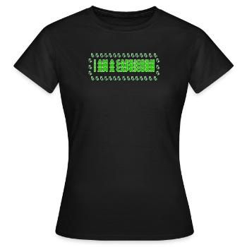 Déclaration d’horoscope Capricorne Heaven Superstition - T-shirt Femme - noir - Devant - AI Model Female 172 dark (172cm)