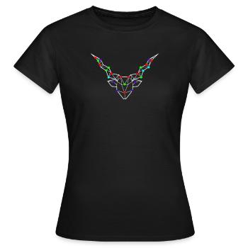 Konstellation Horoskop Galaxie Himmel Steinbock - Frauen T-Shirt - Schwarz - Vorne - AI Model Female 172 dark (172cm)