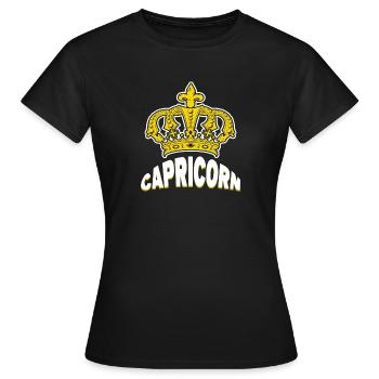 Constellation Astronomie Capricorne Superstition Horoscope - T-shirt Femme - noir - Devant - AI Model Female 172 dark (172cm)