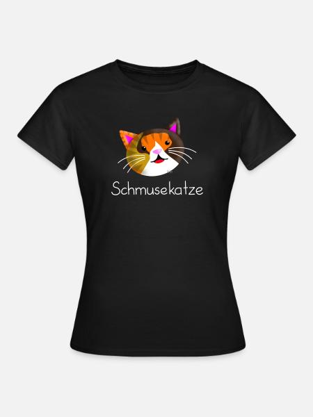 Schmusekatze - Frauen T-Shirt - Schwarz