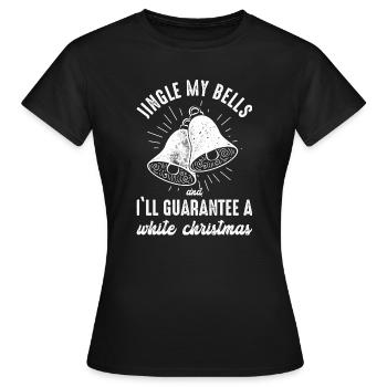 Jingle Bells Artful Xmas Duo - T-shirt Femme - noir - Devant - AI Model Female 172 dark (172cm)