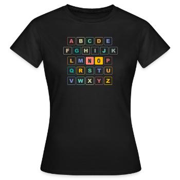 ABC Keys NO - École maternelle préscolaire - T-shirt Femme - noir - Devant - AI Model Female 172 dark (172cm)
