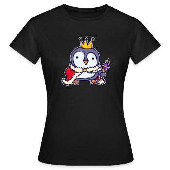 Cool Animal Penguin Oiseau Zoo Oiseau de mer - T-shirt Femme - noir - Devant - AI Model Female 172 dark (172cm)