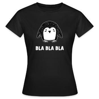 Animal Neige Disant Oiseau de glace Pingouin Oiseau de mer - T-shirt Femme - noir - Devant - AI Model Female 172 dark (172cm)