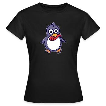 Sweet Animal Oiseau de mer Pingouin Antarctique Oiseau - T-shirt Femme - noir - Devant - AI Model Female 172 dark (172cm)