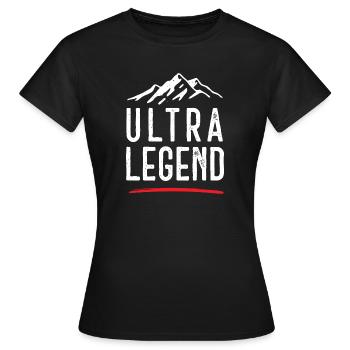 Ultra Legende - Frauen T-Shirt - Schwarz - Vorne - AI Model Female 172 dark (172cm)