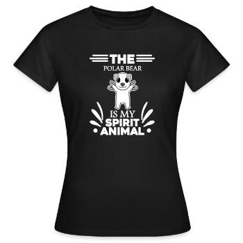 Ours polaire Ours polaire Ours polaire - T-shirt Femme - noir - Devant - AI Model Female 172 dark (172cm)