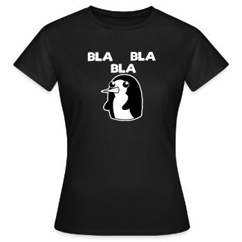 Pingouin Cold Dicton Oiseau de mer Animal Oiseau - T-shirt Femme - noir - Devant - AI Model Female 172 dark (172cm)