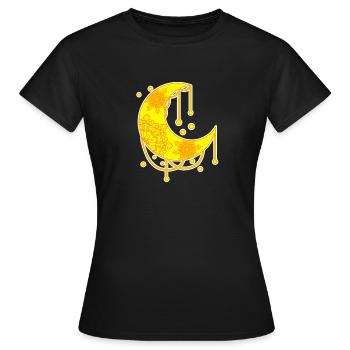 Crescent - Women's T-Shirt - black - Front - AI Model Female 172 dark (172cm)