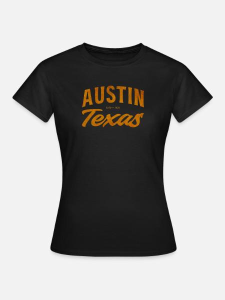 Austin Texas Vintage Lettering - Women's T-Shirt - black