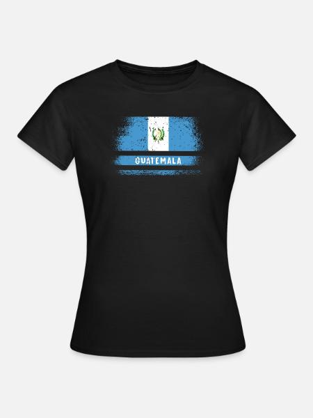 Guatemala Flagge - Frauen T-Shirt - Schwarz